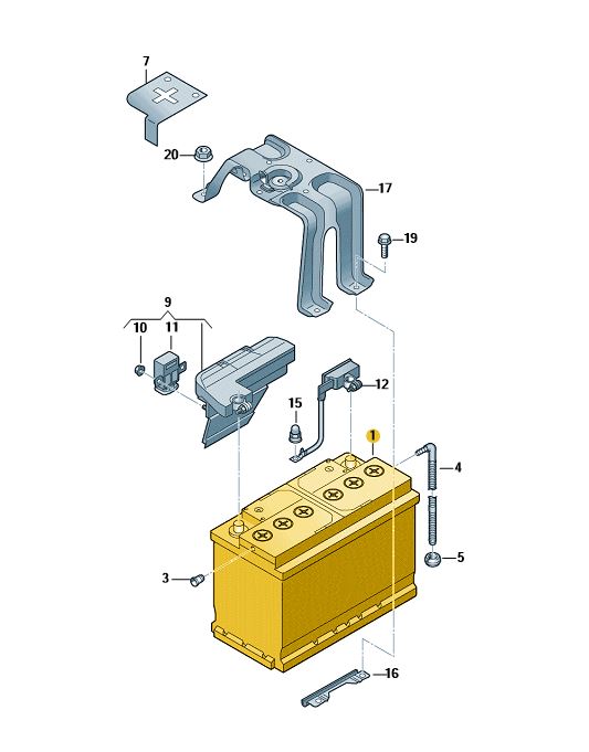 Podgląd obrazka: Akumulator napełn.i naładowany (nr katalogowy: 000915089BE)