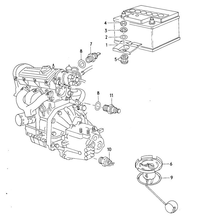 Podgląd obrazka: Listwa-adapter do akumulatora (nr katalogowy: 000915413)
