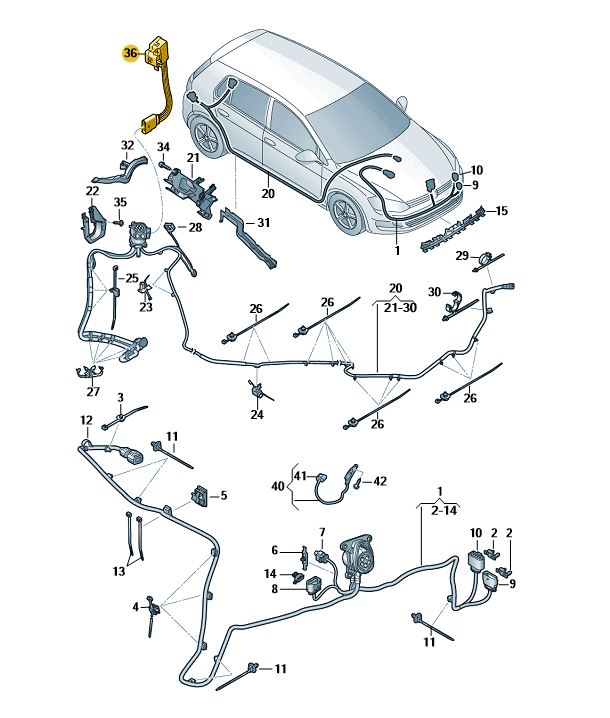 Podgląd obrazka: Element nast.blokady wtyczki ładowania i (nr katalogowy: 000915651A)