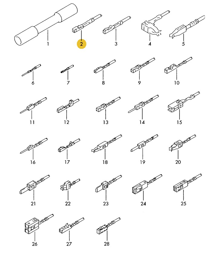 Podgląd obrazka: Zestaw przewodów każdy z dwoma wtyczkami (nr katalogowy: 000979002E)
