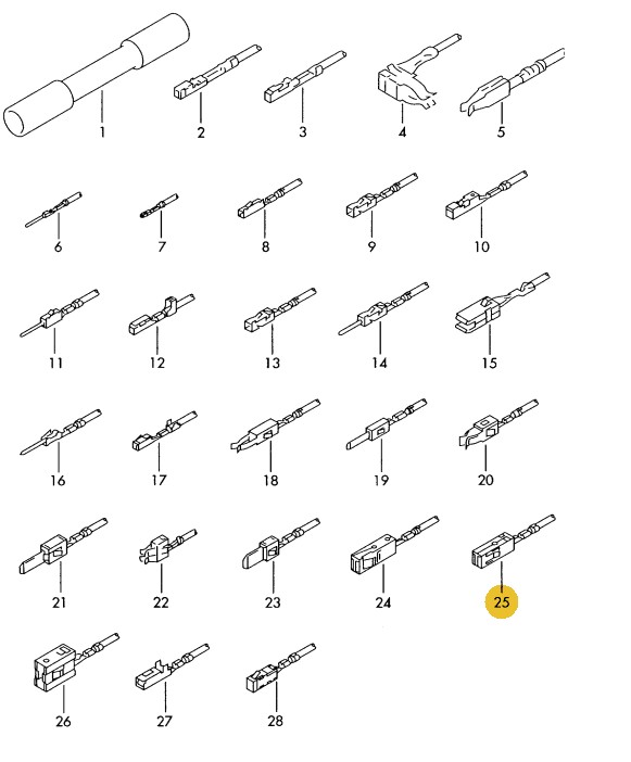 Podgląd obrazka: Zestaw przewodów każdy z dwoma wtyczkami (nr katalogowy: 000979025E)