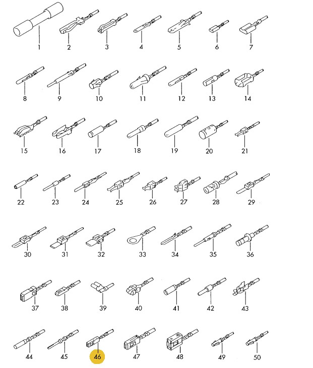 Podgląd obrazka: Zestaw przewodów każdy z dwoma wtyczkami (nr katalogowy: 000979150E)