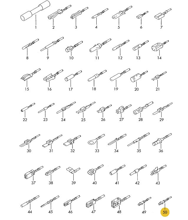 Podgląd obrazka: Zestaw przewodów każdy z dwoma wtyczkami (nr katalogowy: 000979159E)
