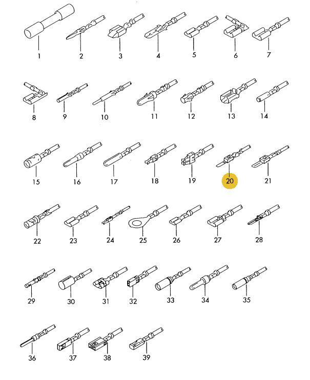Podgląd obrazka: Zestaw przewodów każdy z dwoma wtyczkami (nr katalogowy: 000979254E)