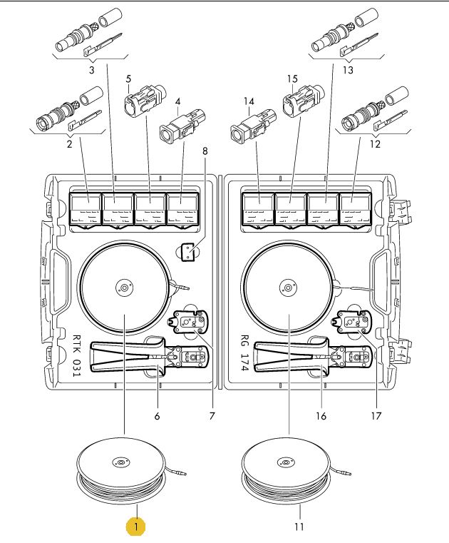 Podgląd obrazka: Przewód antenowy na bębnie (nr katalogowy: 000979900)