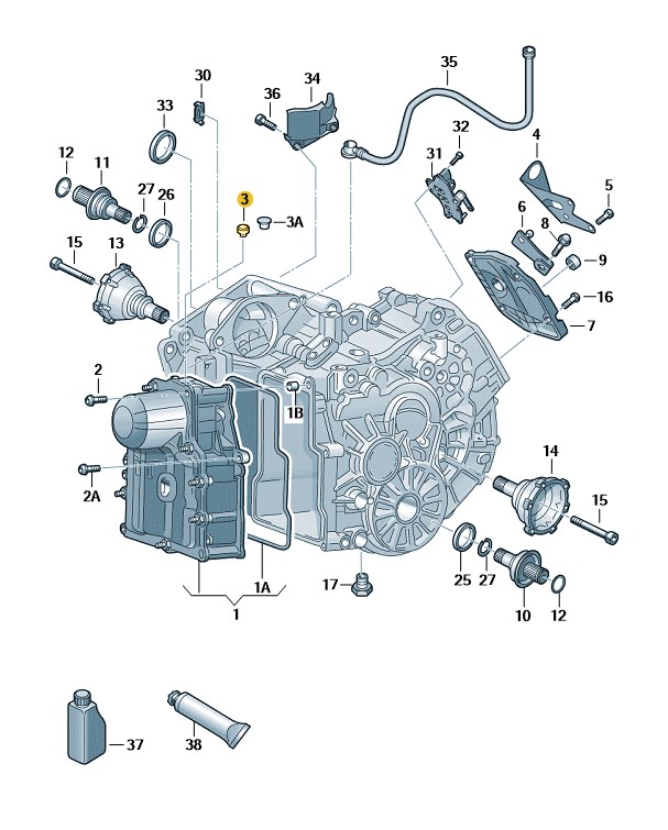 Podgląd obrazka: Kapa odpowietrzania skrz.bieg. (nr katalogowy: 010409841A)