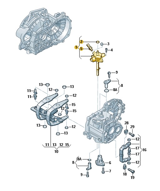 Podgląd obrazka: Mechanizm przełączania (nr katalogowy: 02Z301230J)