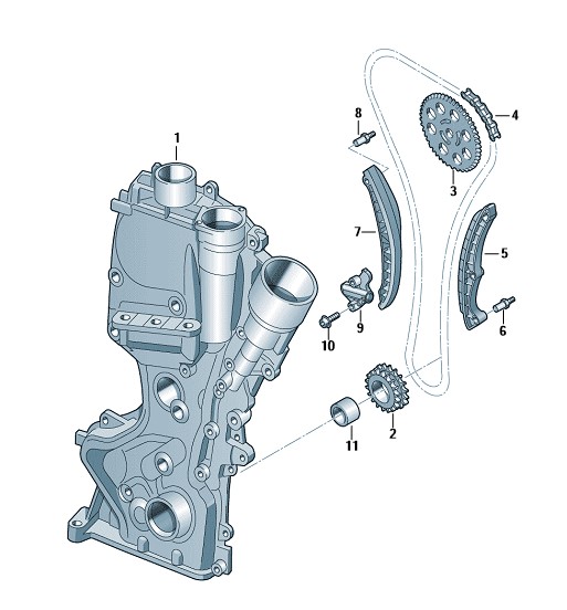 Podgląd obrazka: Zest.napr.do łańcucha rozrządu (nr katalogowy: 03C198229C)