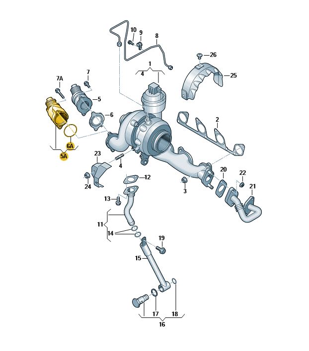 Podgląd obrazka: Tłumik (nr katalogowy: 03L131111G)