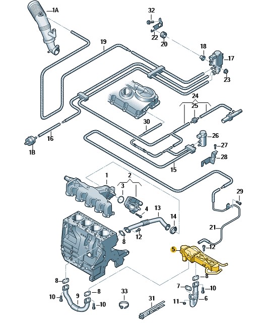 Podgląd obrazka: CHŁODNICA UKŁ.RECYRK.SPAL. (nr katalogowy: 03L131512DQ)