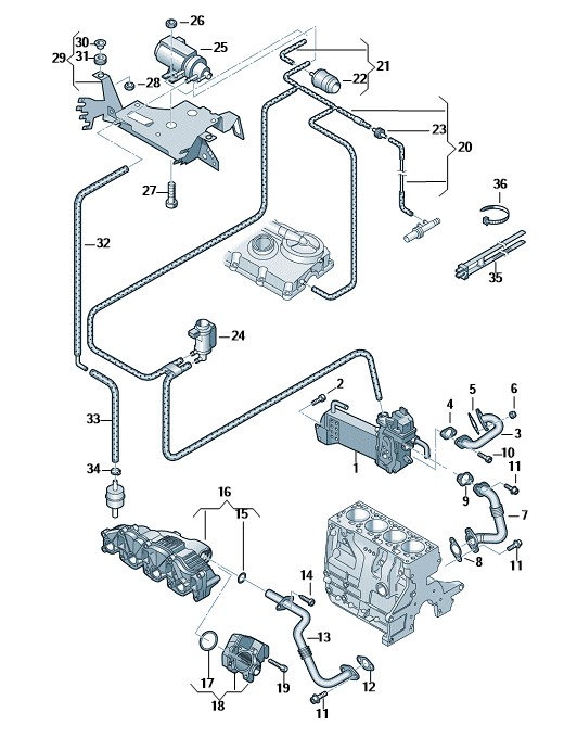 Podgląd obrazka: Uszczelka (nr katalogowy: 03L131547L)