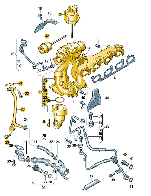 Podgląd obrazka: Turbosprężarka (nr katalogowy: 03L145715L)