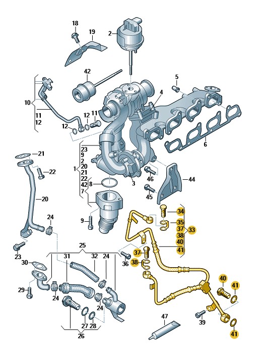 Podgląd obrazka: Przewod zasilajacy (nr katalogowy: 03L145771BG)