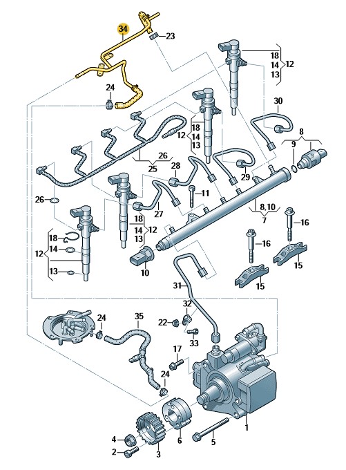 Podgląd obrazka: przewod paliwowy (nr katalogowy: 03L201360R)