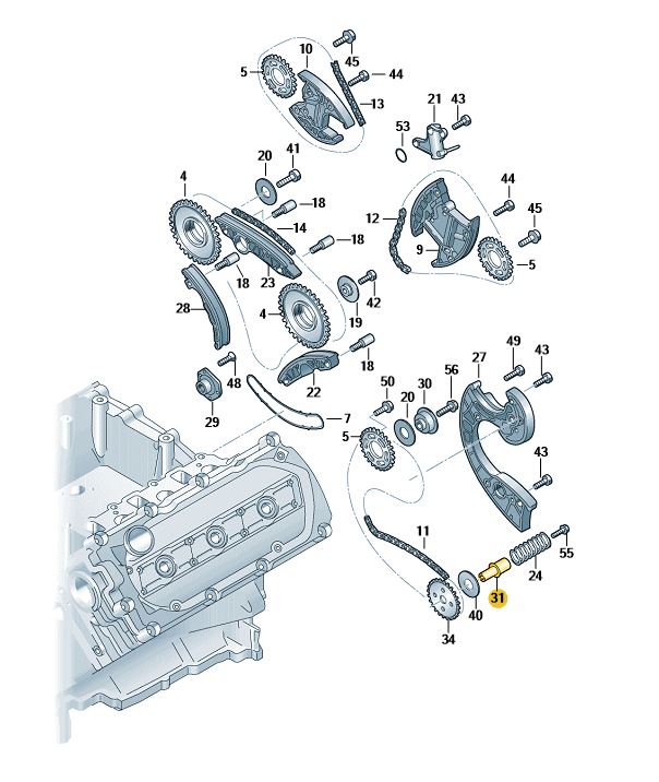 Podgląd obrazka: Wałek napędowy (nr katalogowy: 059109341A)