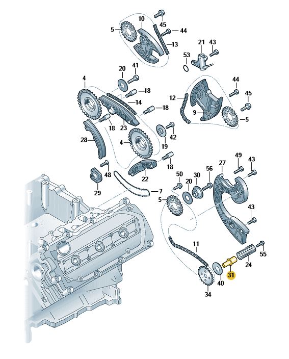 Podgląd obrazka: Wałek napędowy (nr katalogowy: 059115120A)