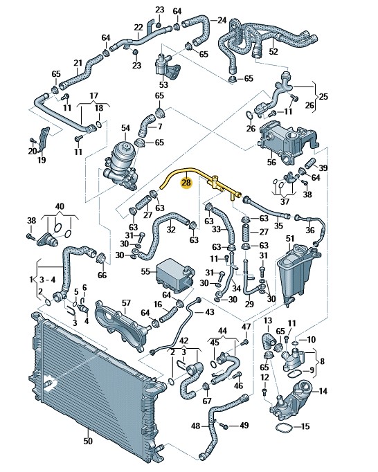 Podgląd obrazka: Rura wodna (nr katalogowy: 059121086AH)