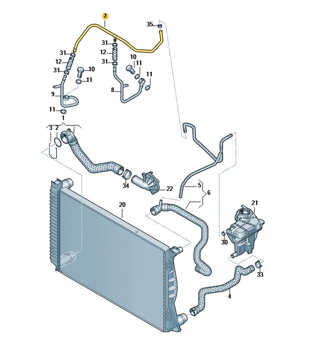 Podgląd obrazka: Rura wodna (nr katalogowy: 059121086F)