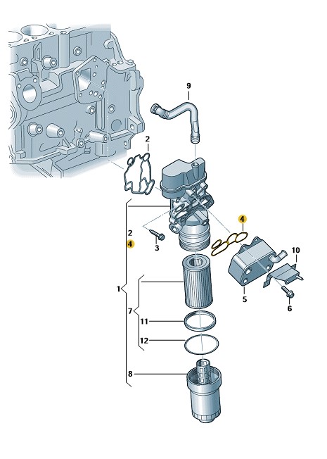 Podgląd obrazka: uszczelka (nr katalogowy: 06D117070)