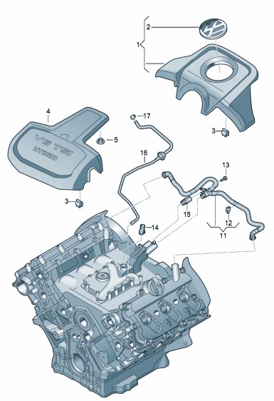 Podgląd obrazka: Rura odpowietrzajaca (nr katalogowy: 06E103213)