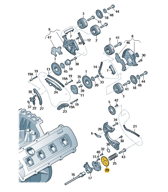 Podgląd obrazka: Koło łańcuchowe (nr katalogowy: 06E109570B)