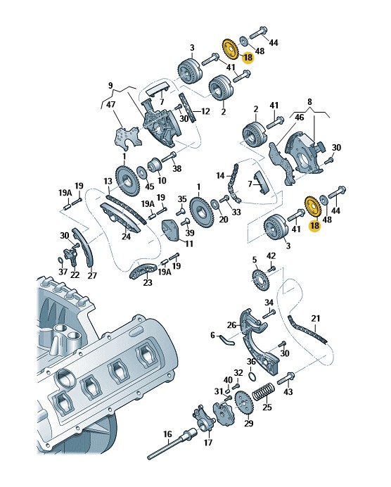Podgląd obrazka: Koło łańcuchowe (nr katalogowy: 06E109571A)