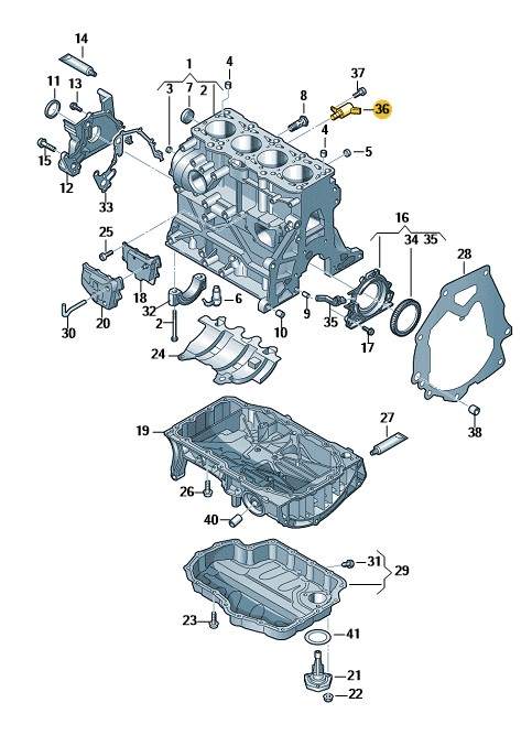 Podgląd obrazka: Zawór sterujacy (nr katalogowy: 06E115243H)