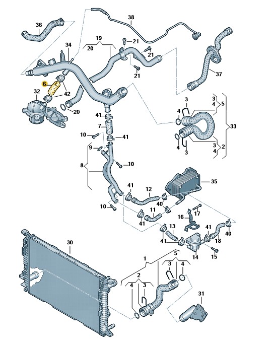 Podgląd obrazka: Pierścień uszczelniający (nr katalogowy: 06E121119H)