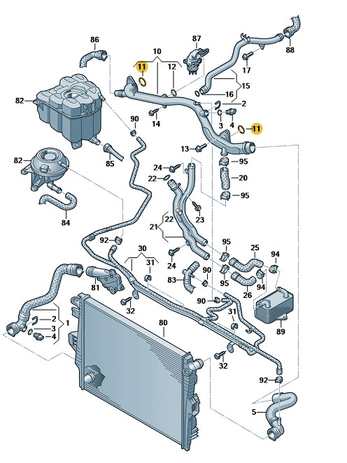 Podgląd obrazka: Pierścień uszczelniający (nr katalogowy: 06E121119K)