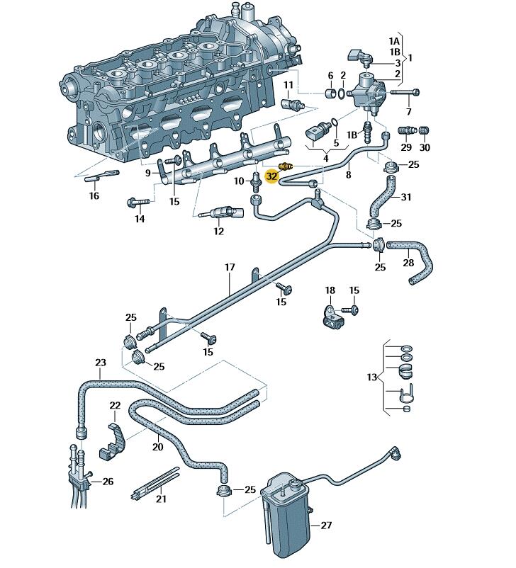 Podgląd obrazka: Adapter (nr katalogowy: 06E127065B)