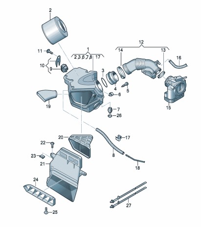 Podgląd obrazka: Adapter (nr katalogowy: 06E129638E)