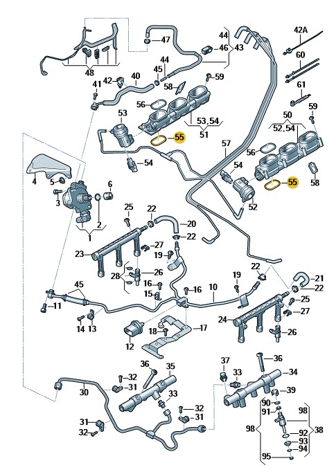 Podgląd obrazka: Uszczelka (nr katalogowy: 06E129717F)