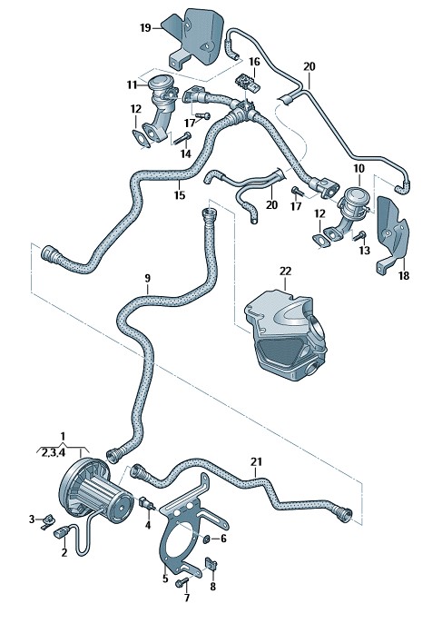 Podgląd obrazka: Uszczelka (nr katalogowy: 06E131120B)