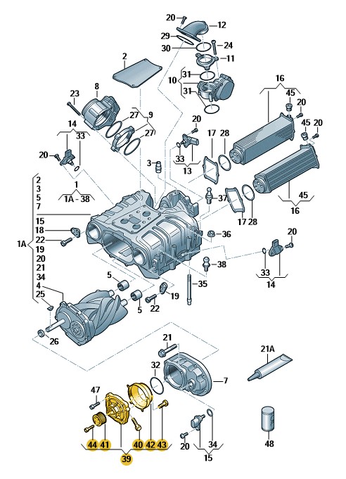 Podgląd obrazka: Sprzęgło elektromagnetyczne (nr katalogowy: 06E145105S)