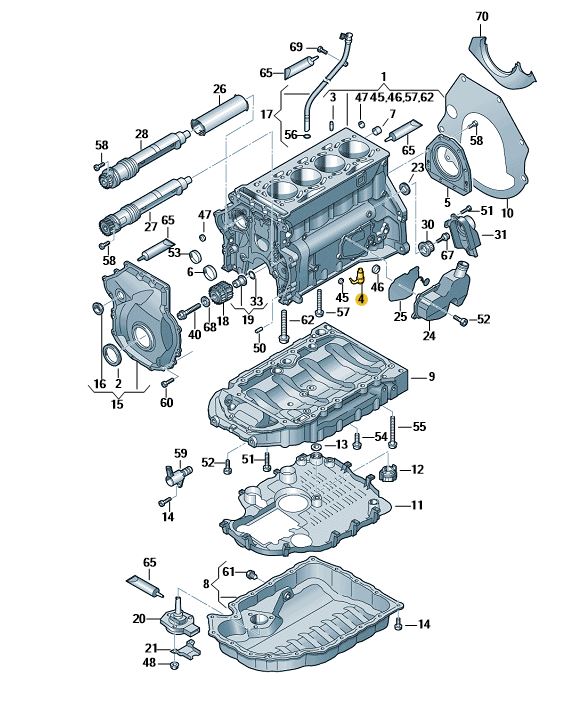 Podgląd obrazka: Dysza wtrysku oleju (nr katalogowy: 06F103154C)