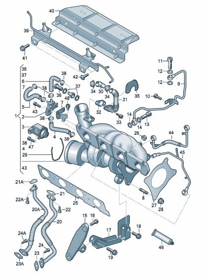 Podgląd obrazka: Zawór odcinający (nr katalogowy: 06F145710G)