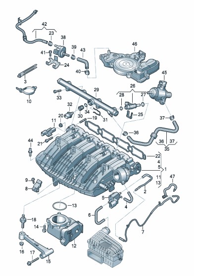 Podgląd obrazka: Zawór elektromagnetyczny (nr katalogowy: 06H906283J)