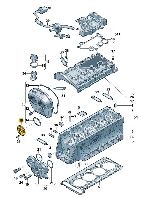 Podgląd obrazka: magnes (nr katalogowy: 06J109259C)