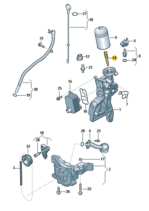 Podgląd obrazka: Rura (nr katalogowy: 06J115679E)