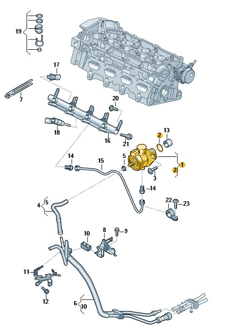 Podgląd obrazka: Pompa paliwa (nr katalogowy: 06J127025L)