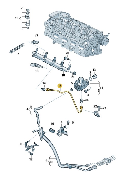 Podgląd obrazka: przewod paliwowy (nr katalogowy: 06J127501AB)