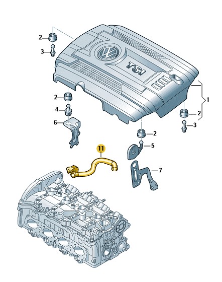 Podgląd obrazka: rura odpowietrzajaca (nr katalogowy: 06K103213AE)