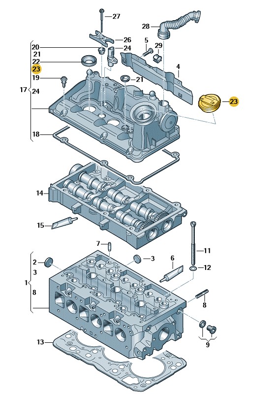 Podgląd obrazka: ZASLEPKA (nr katalogowy: 06K103485D)