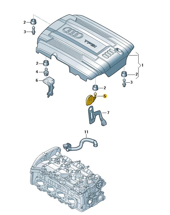 Podgląd obrazka: klip (nr katalogowy: 06K103733C)