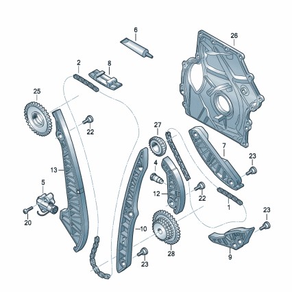 Podgląd obrazka: NAPINACZ ŁAÑCUCHA (nr katalogowy: 06K109467P)