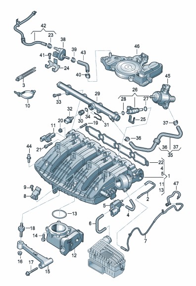 Podgląd obrazka: USZCZELKA (nr katalogowy: 06K129717A)
