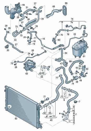 Podgląd obrazka: Przewod odpowietrzajacy (nr katalogowy: 06L121081K)