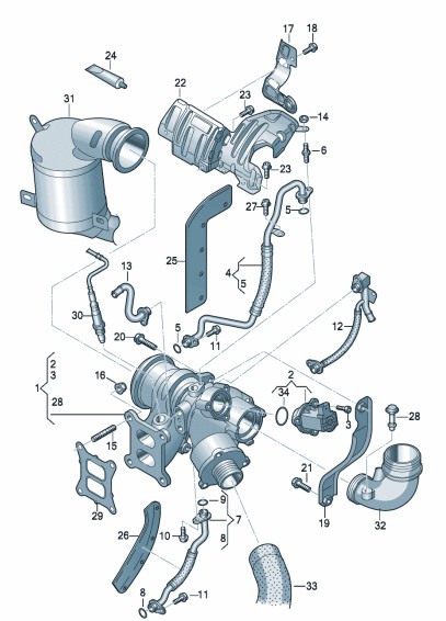 Podgląd obrazka: Uszczelka (nr katalogowy: 06L253039)