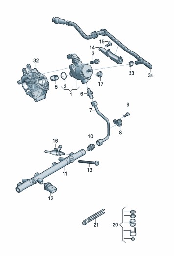 Podgląd obrazka: Zawór wtryskujący (nr katalogowy: 06L906036AH)