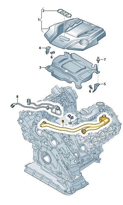 Podgląd obrazka: Przewód odpowietrzający (nr katalogowy: 06M103210EB)